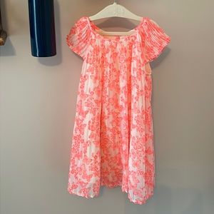 H&M butterfly pleated dress 4T